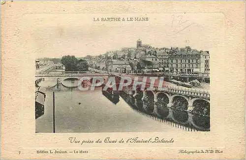 Cartes postales La Sarthe et Le Mans Vue prise du Quai de l'Amiral Lalande