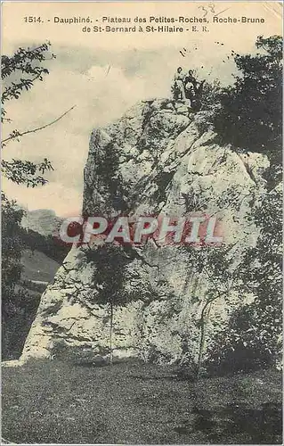 Cartes postales Dauphine Plateau des Petites Roches Roche Brune de St Bernard a St Hilaire