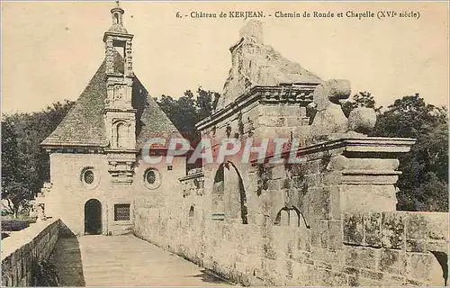 Ansichtskarte AK Chateau de Kerjean Chemin de Ronde et Chapelle (XVIe siecle)