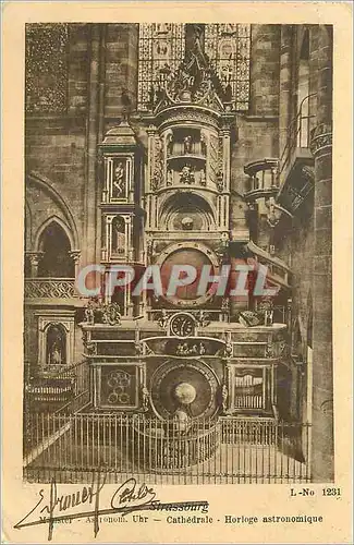 Cartes postales Strassburg Cathedrale Horloge astronomique
