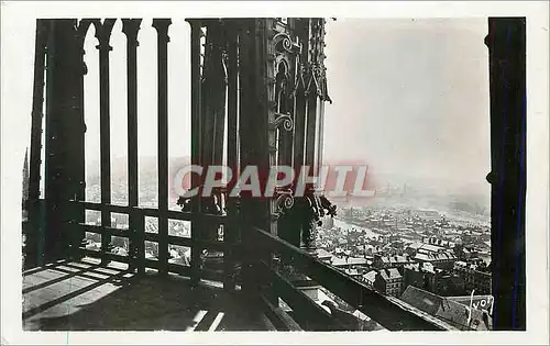 Moderne Karte Rouen (Seine Inf) Panorama de la Ville pris du clocher de la Cathedrale