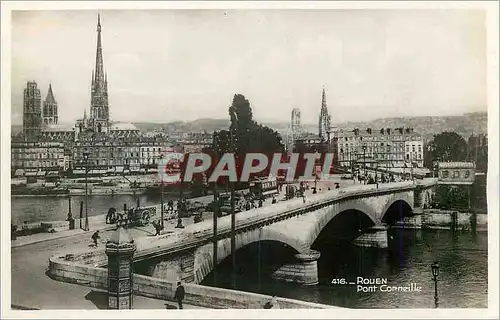 Moderne Karte Rouen Pont Corneille