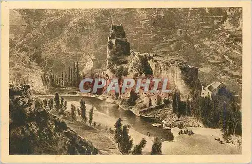 Cartes postales Gorges du Tarn Castelbouc D'apres la legende aux temps des Croisades le Seigneur de ce chateau e