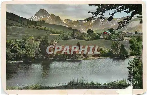 Ansichtskarte AK Bernex (Haute Savoie) Lac de la Beunaz et Dent d'Oche