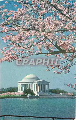 Moderne Karte Jefferson Memorial Washington D C This lonic Temple of white marble designed according to the ta