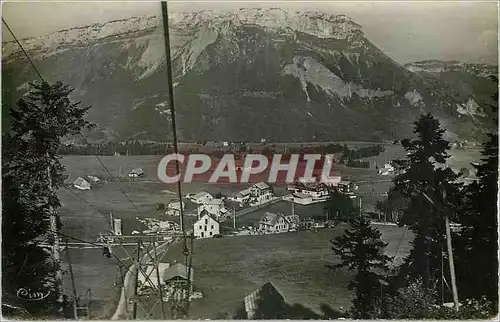 Moderne Karte La Feclaz (Savoie) Vue generale et le Margeriaz