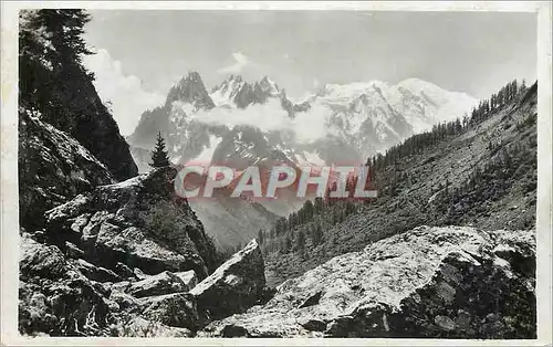 Cartes postales moderne Argentieres Le Mt Blanc vu du Sammel du Col des Montels