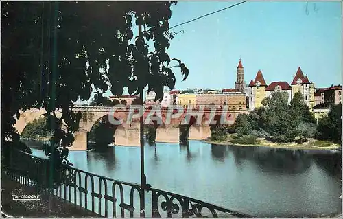 Moderne Karte Montauban Les Bords du Tarn et le vieux Pont