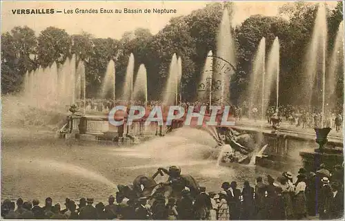 Cartes postales Versailles Les Grandes Eaux au Bassin de Neptune