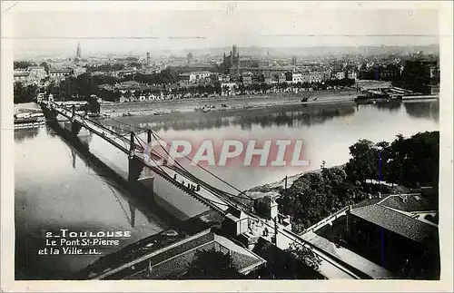 Moderne Karte Toulouse Le Pont St Pierre et la Ville