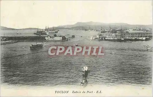 Cartes postales Toulon Entree du Port Bateaux