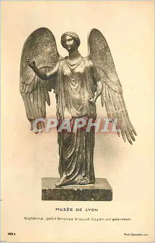 Cartes postales Musee de Lyon Victoire petit bronze trouve a Lyon