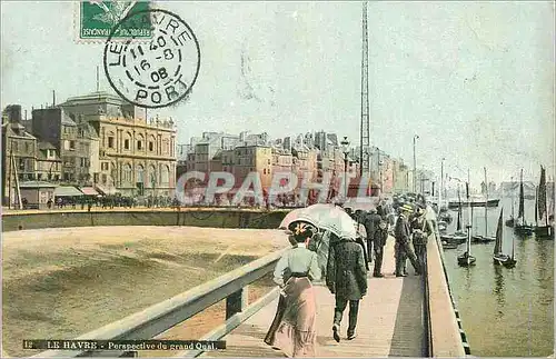 Cartes postales Le Havre Perspective du grand Quai