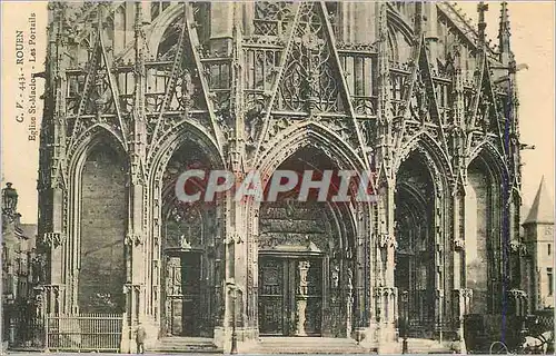 Cartes postales Rouen Eglise St Maclou Les Portails