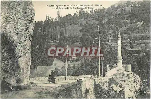 Cartes postales Hautes Pyrenees Luz Saint Sauveur La Colonne de la Duchesse de Berry