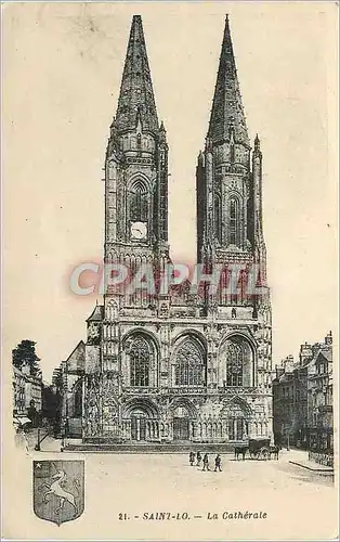 Cartes postales Saint Lo La Cathedrale