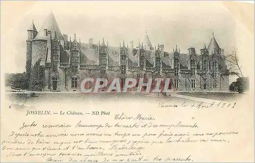 Cartes postales Josselin Le Ch�teau (carte 1900)
