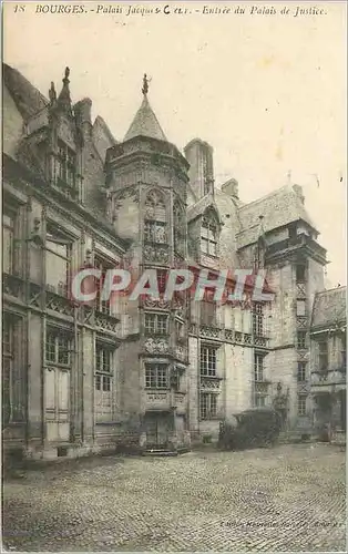 Cartes postales Bourges Palais Jacques Cour Entree du Palais de Justice