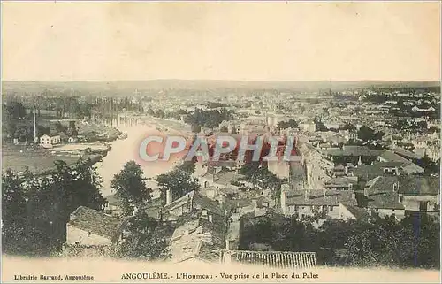 Cartes postales Angouleme L'Houmeau Vue prise de la Place du Palet