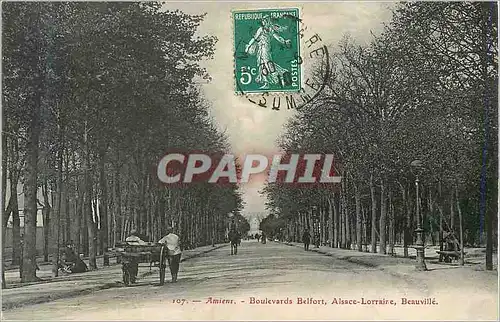 Ansichtskarte AK Amiens Boulevards Belfort Alsace Lorraine Beauville