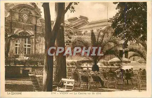 Cartes postales Vichy Le Casino vu de cote