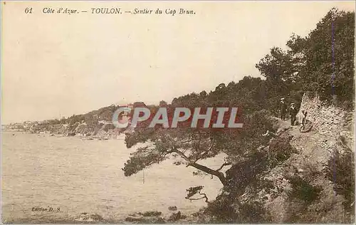 Cartes postales Cote d'Azur Toulon Sentier du Cap Brun