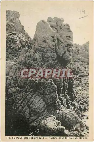 Cartes postales Le Pouliguen (Loire Inf) Rocher dans la Bale du Sphinx