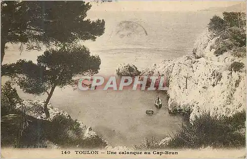 Ansichtskarte AK Toulon Une Calanque au Cap Brun