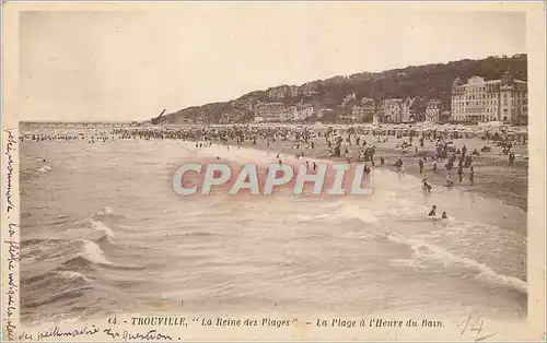 Ansichtskarte AK Trouville La Reine des Plages La Plage a l'Heure du Bain
