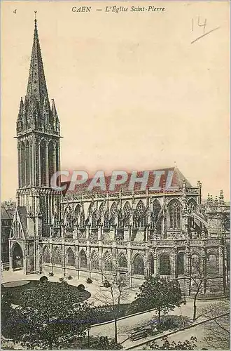 Cartes postales Caen L'Eglise Saint Pierre