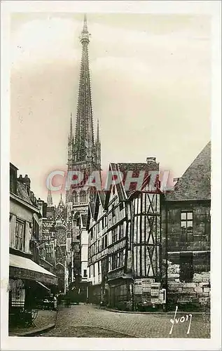 Moderne Karte Rouen (Seine Inf) Vielles maisons