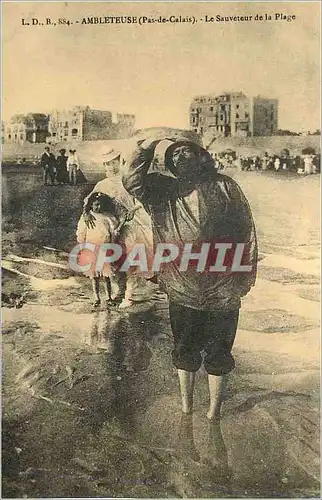 REPRO Ambleteurse (Pas de Calais) Le Sauveteur de la Plage