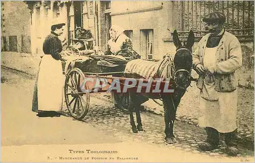REPRO Types Toulousains Marchande de Poison en Baladum Donkey Ane