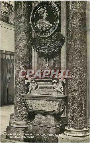 Cartes postales moderne Roma C Fontana Sepolcro della Regua (Basilica di S Pietro)