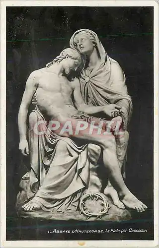 Moderne Karte Abbaye d'Hautecombe La Pieta par Cacciotori