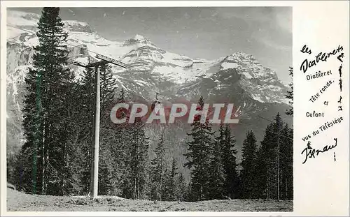 Cartes postales moderne Les Diablerets Perle des Alpes Vaudoises Tete Ronde et Culant vus du Telesiege