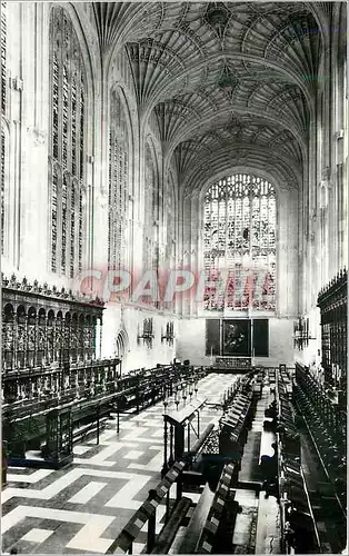 Cartes postales moderne King's College Chapel Cambridge Choir and Sanctuary