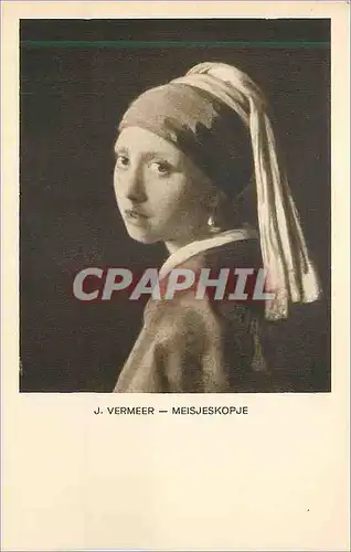 Cartes postales moderne J Vermeer Meisjeskopje