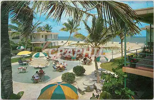 Cartes postales moderne Fort Lauderdale Florida South Patio Lago Mar Hotel et Apts