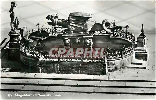 Cartes postales moderne Klagenfurt Lindwurmbrunnen Dragon