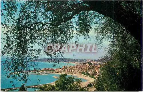 Cartes postales moderne Menton A M Les Sites Merveilleux de la Cote d'Azur Echappee sur la Ville les Plages