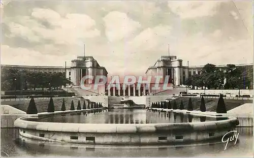 Moderne Karte Paris et ses Merveilles Le Palais de Chaillot vu des Jardins