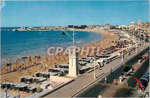 Moderne Karte Les Sables d'Olonne Le Remblai et la Plage