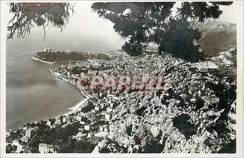 Cartes postales moderne La Principaute de Monaco Vue de la Route de la Grande Corniche