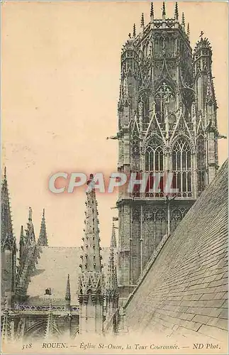 Ansichtskarte AK Rouen Eglise St Ouen La Tour Couronnee