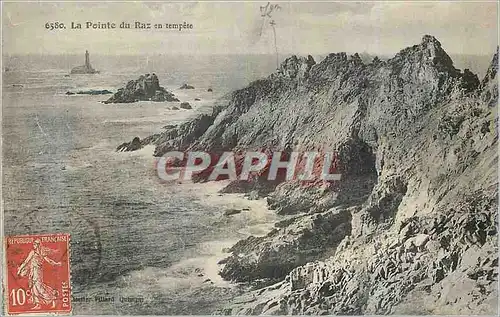 Ansichtskarte AK La Pointe du Raz en Tempete