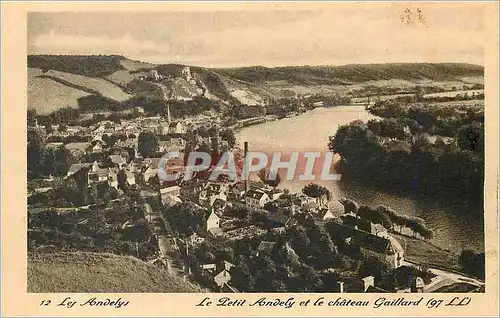 Ansichtskarte AK Les Andelys Le Petit Andely et le Chateau Gaillard