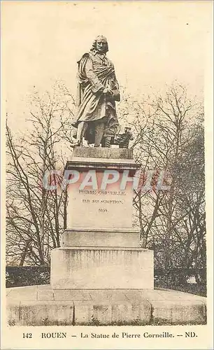 Ansichtskarte AK Rouen La Statue de Pierre Corneille