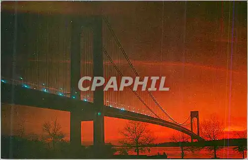 Cartes postales moderne The Verrazano Narrows Bridge Newest of the New York Bridges