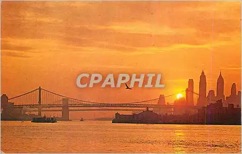 Cartes postales moderne Sunset Over New York City